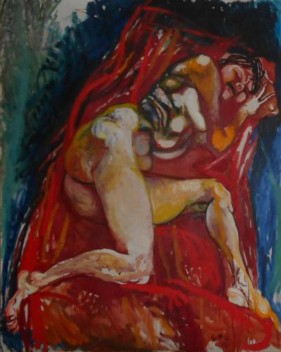 figura femminile (dipinto, opera isolata) di Guttuso Renato (XX)