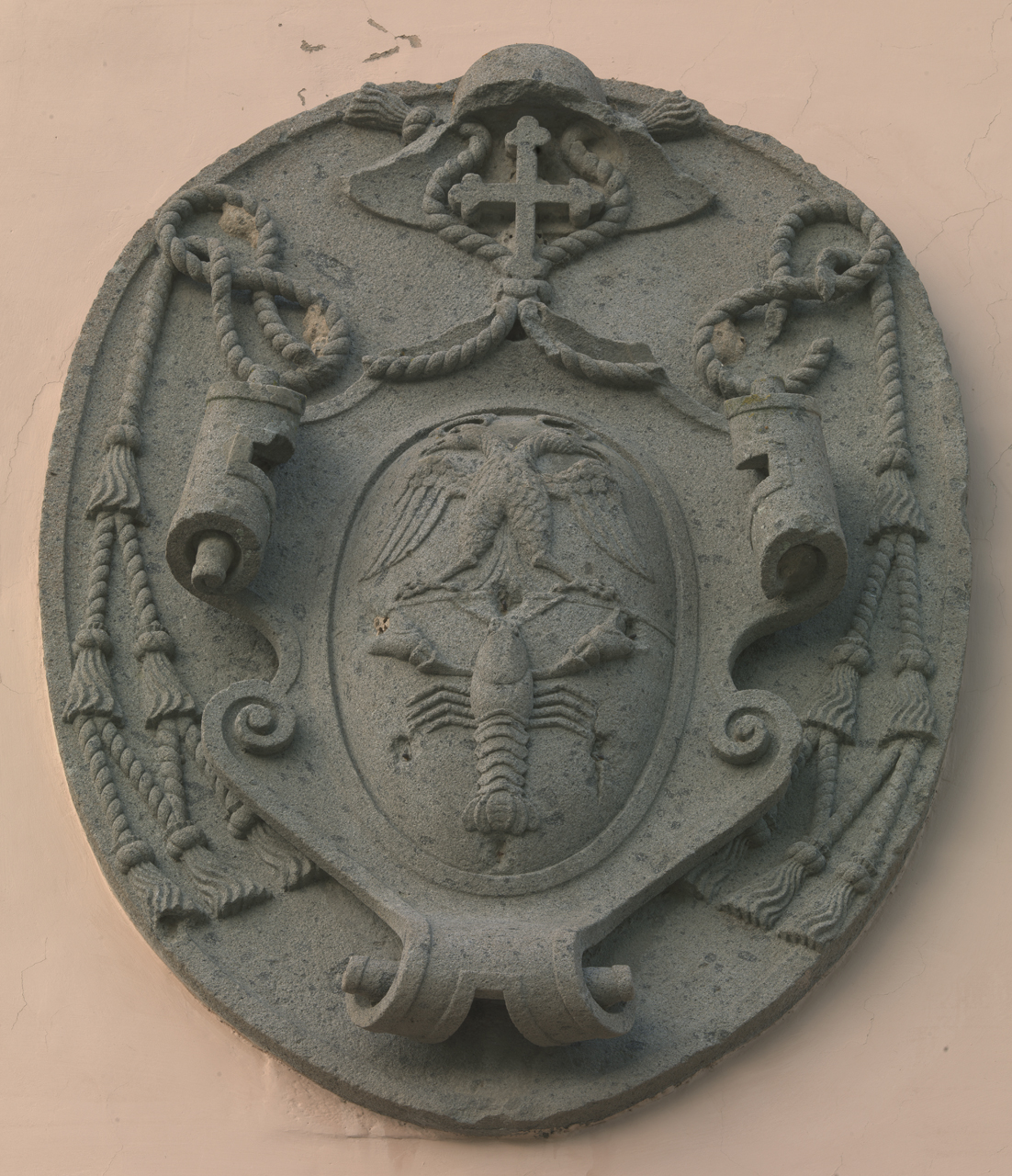 stemma cardinalizio di Giovan Francesco Gambara (rilievo, opera isolata) - manifattura Lazio settentrionale (ultimo quarto sec. XVI)