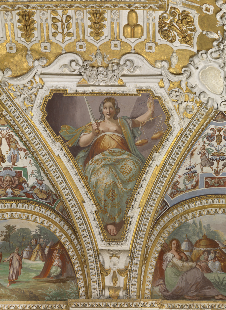 Giustizia (dipinto murale, elemento d'insieme) di Cesari Giuseppe detto Cavalier d'Arpino (e aiuti) (sec. XVII)