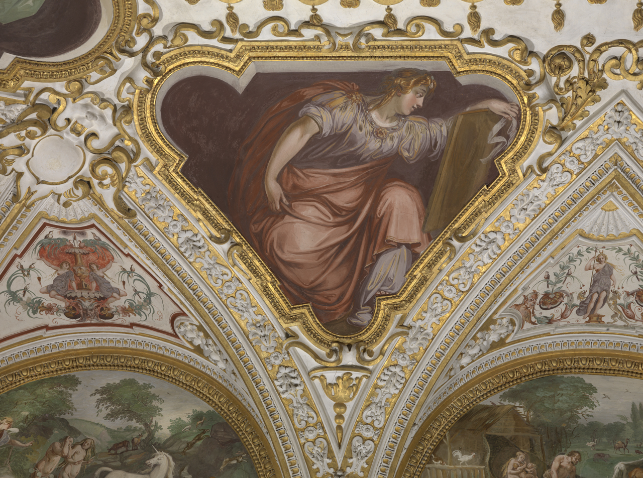sibilla (dipinto murale, elemento d'insieme) di Ganassini Marzio (e aiuti) (sec. XVII)