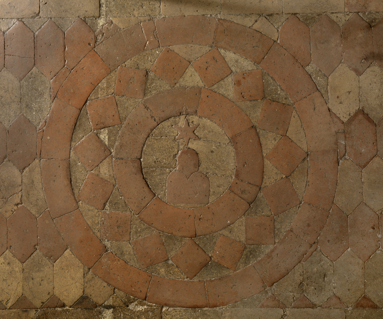 emblema (pavimento) - bottega italiana centrale (sec. XVII)