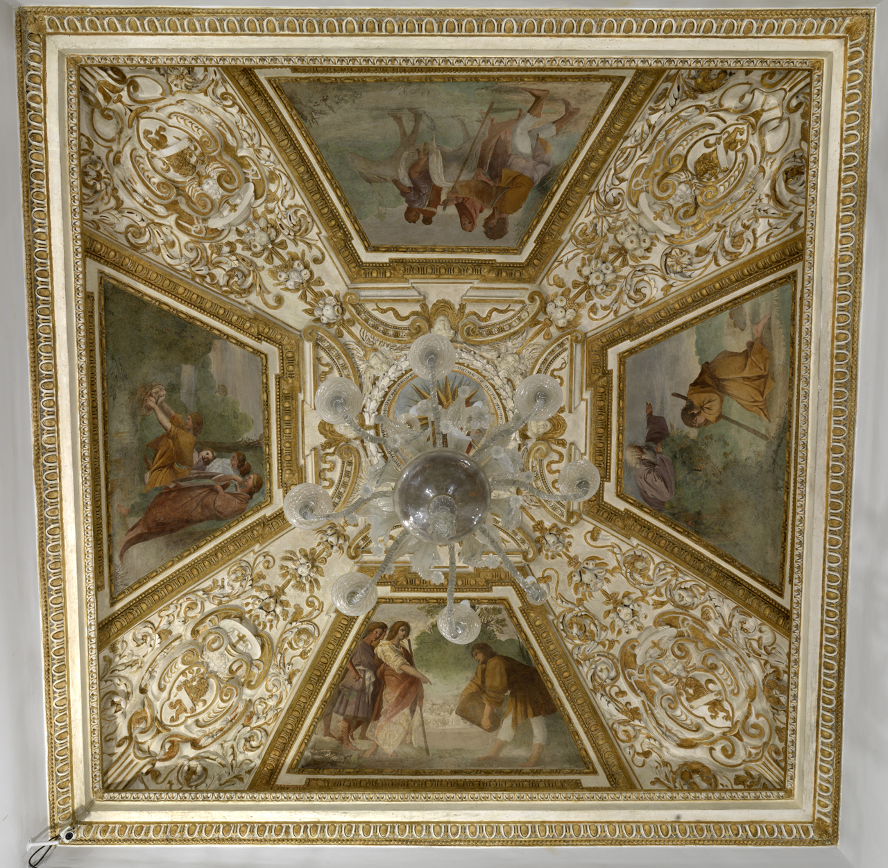 stella matematica, emblema (dipinto murale, elemento d'insieme) di Tassi Agostino (attribuito), Solari Lazzaro (attribuito) (sec. XVII)