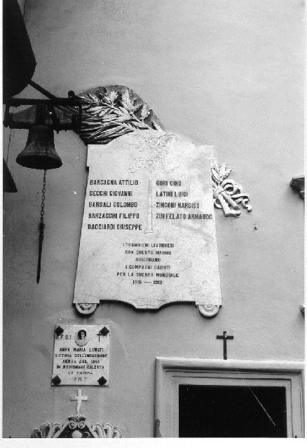 lapide commemorativa ai caduti - ambito toscano (sec. XX)