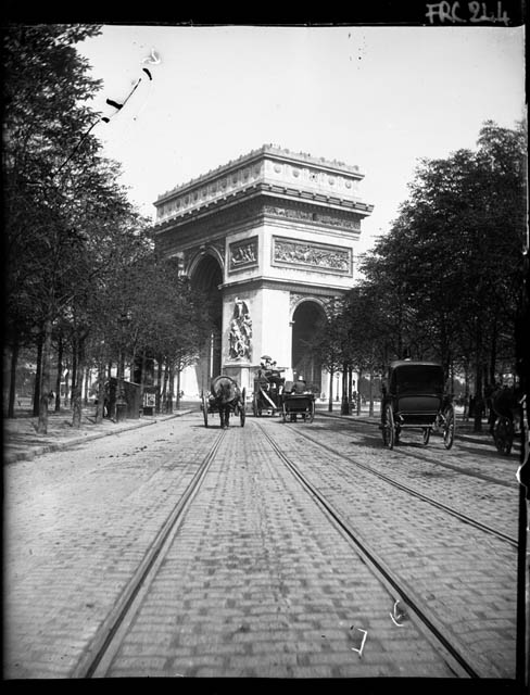 Parigi - Arc de Triomphe (negativo) di Rossi, Giovanni Battista (XX)