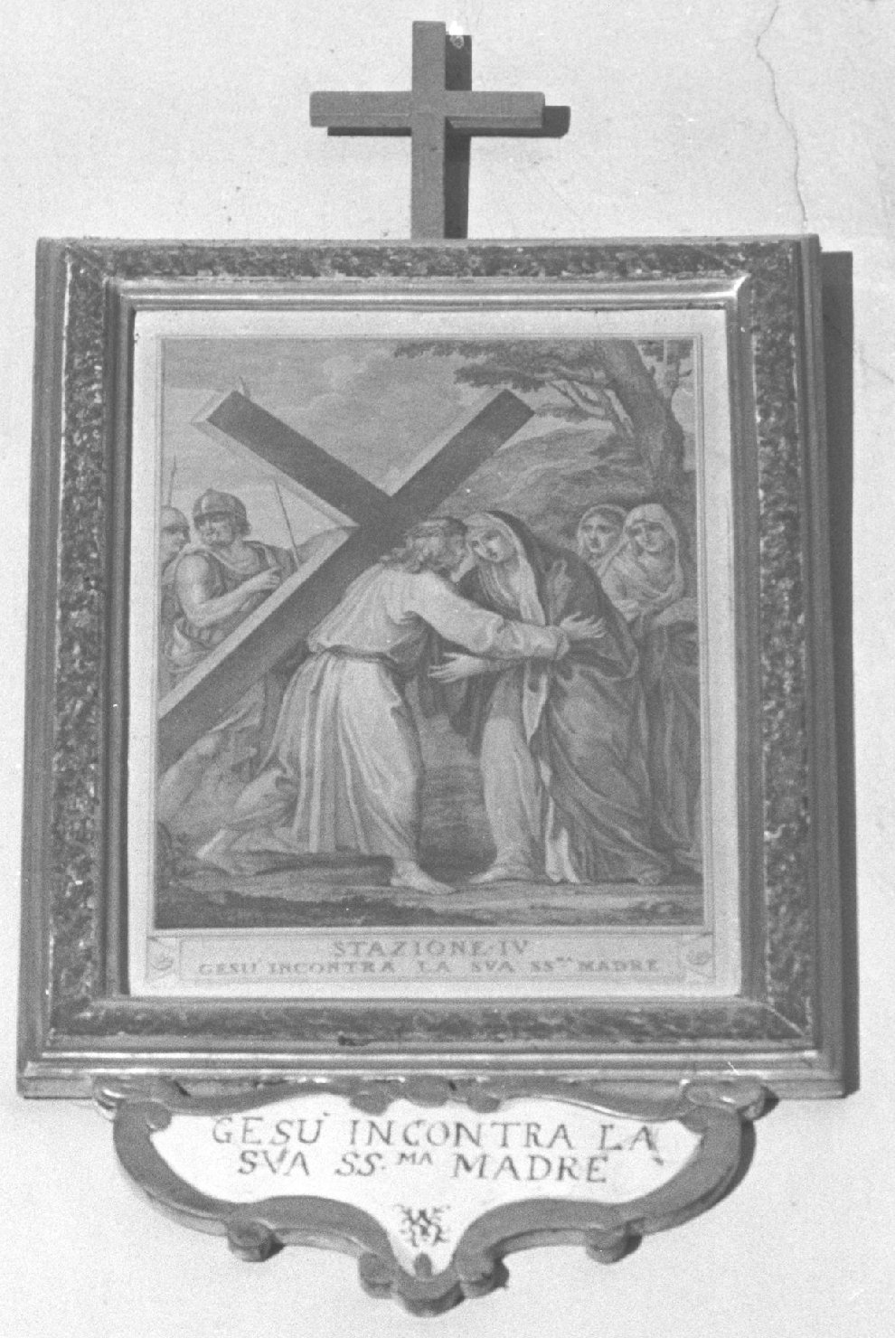 Stazione IV: Gesù incontra la Madonna (stampa, elemento d'insieme) - ambito italiano (sec. XVIII)