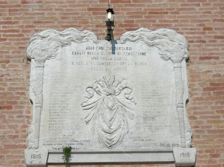 lapide commemorativa ai caduti (primo quarto XX)