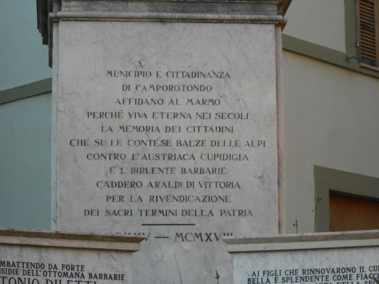 monumento ai caduti - a colonna (primo quarto XX)
