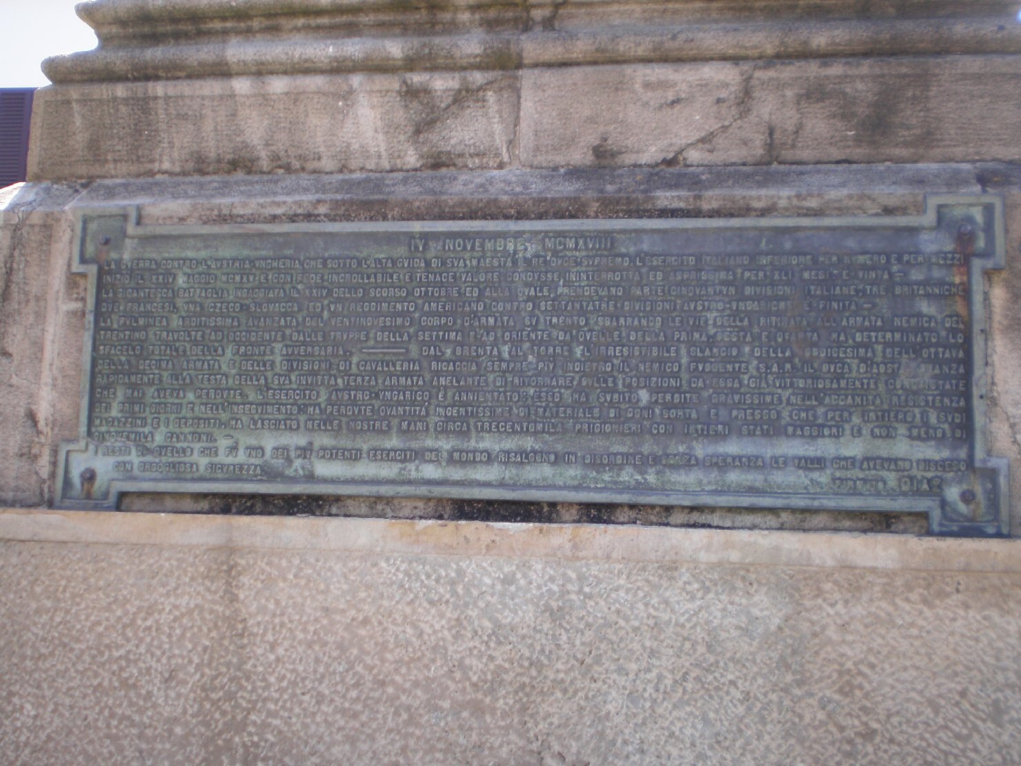 ASSENTE (monumento ai caduti - ad obelisco) - ambito italiano (sec. XX)