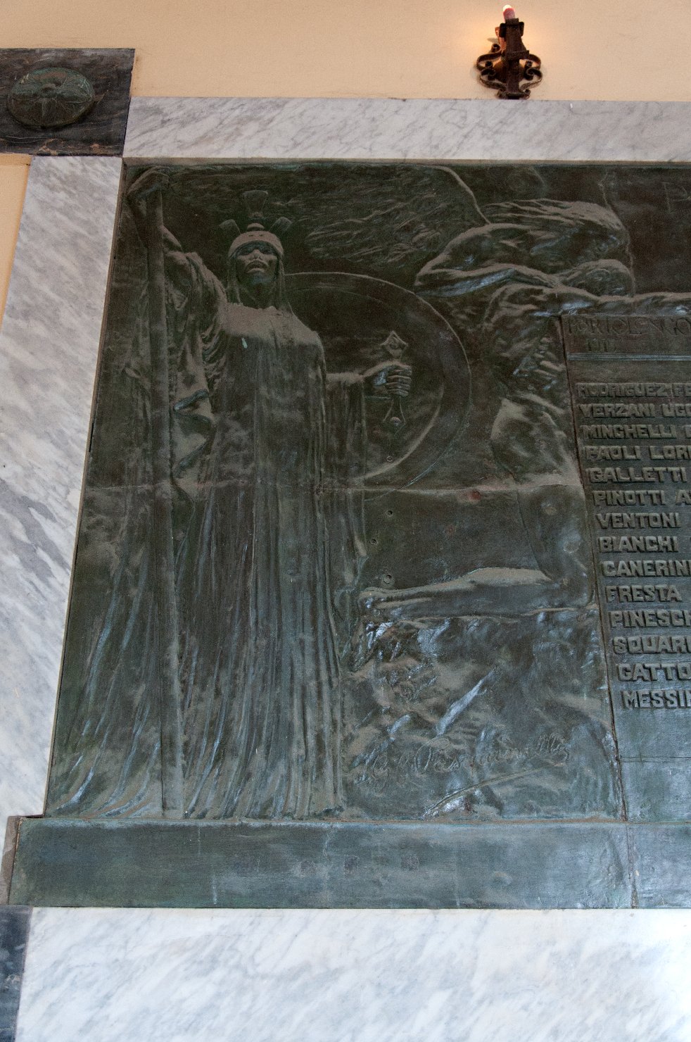 lapide commemorativa ai caduti di Pasquinelli G.P (sec. XX)