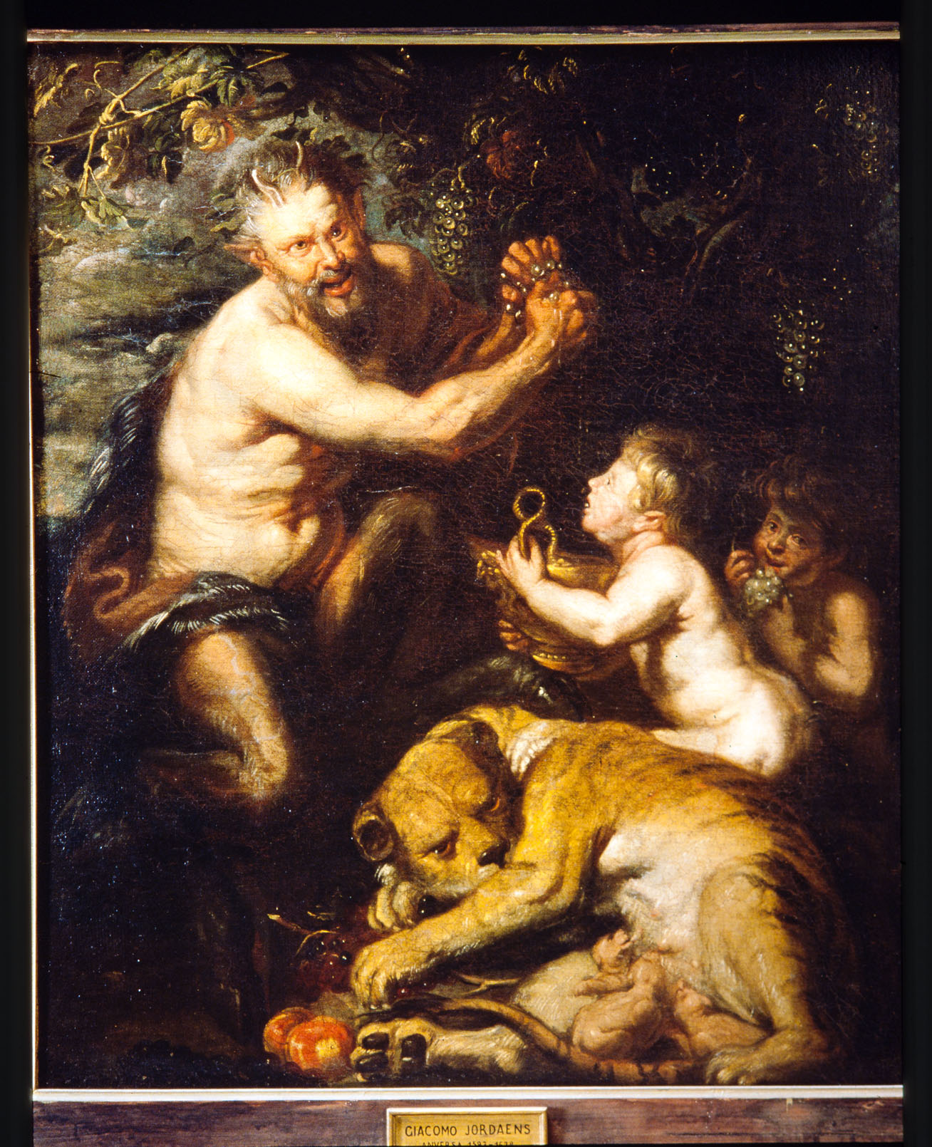Educazione di Bacco (dipinto, opera isolata) di Rubens Pieter Paul (maniera) (prima metà sec. XVII)