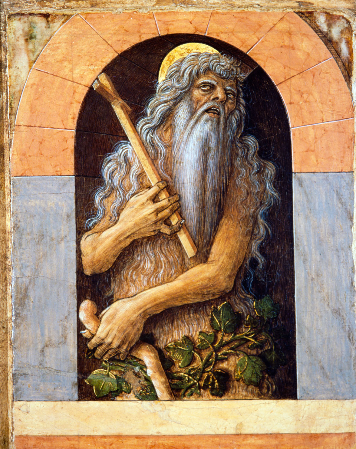 Sant'Onofrio (dipinto, elemento d'insieme) di Crivelli Carlo (attribuito) (sec. XV)