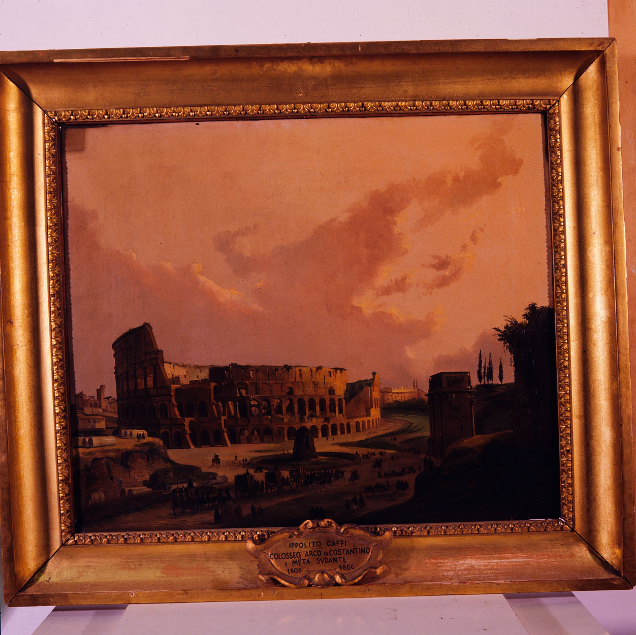 Colosseo (dipinto) di Caffi Ippolito detto Titta (sec. XIX)