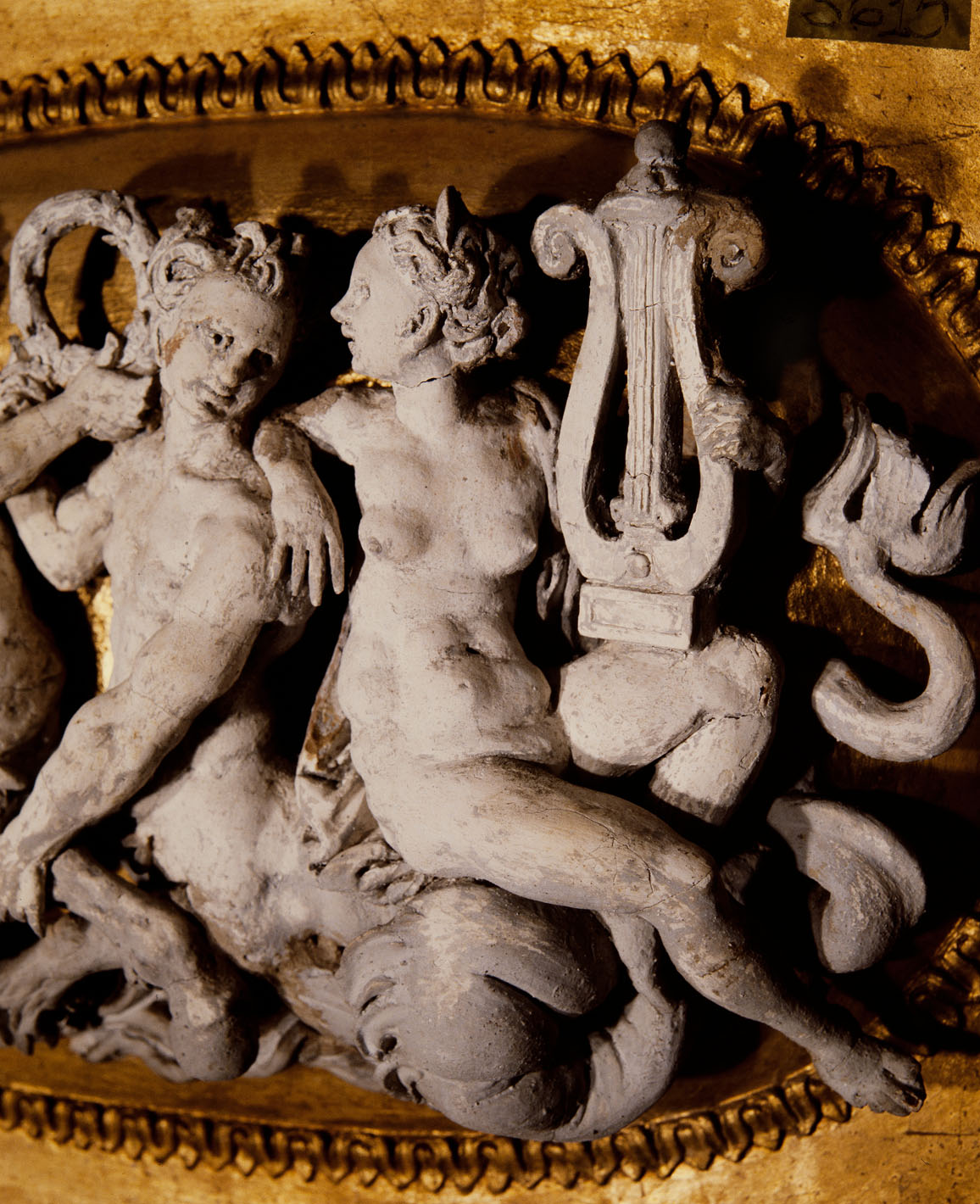 Tritoni e Nereidi (decorazione plastica, elemento d'insieme) di Bonaccorsi Pietro detto Perin del Vaga (cerchia) (sec. XVI)