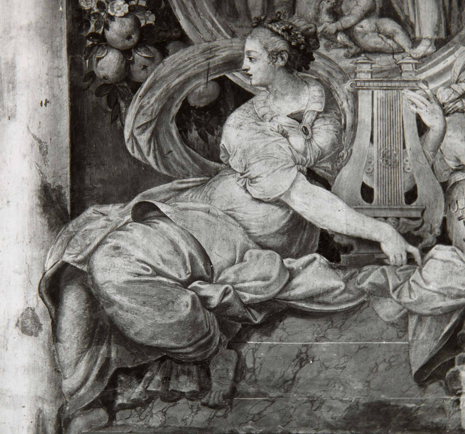 Accecamento di Elima (dipinto murale, elemento d'insieme) di Agresti Livio detto Ricciutino (attribuito), Giustino Episcopi di Urbania (attribuito), Bonaccorsi Pietro detto Perin del Vaga (sec. XVI)