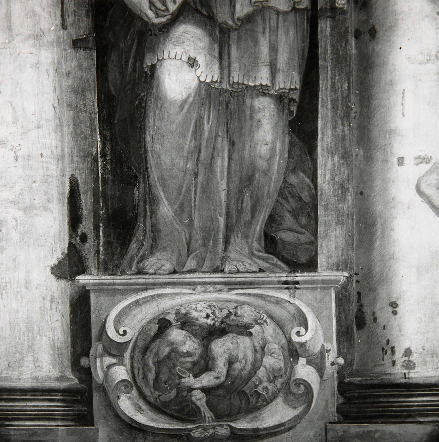 Temperanza (dipinto murale, elemento d'insieme) di Siciolante Girolamo (attribuito), Bonaccorsi Pietro detto Perin del Vaga (sec. XVI)
