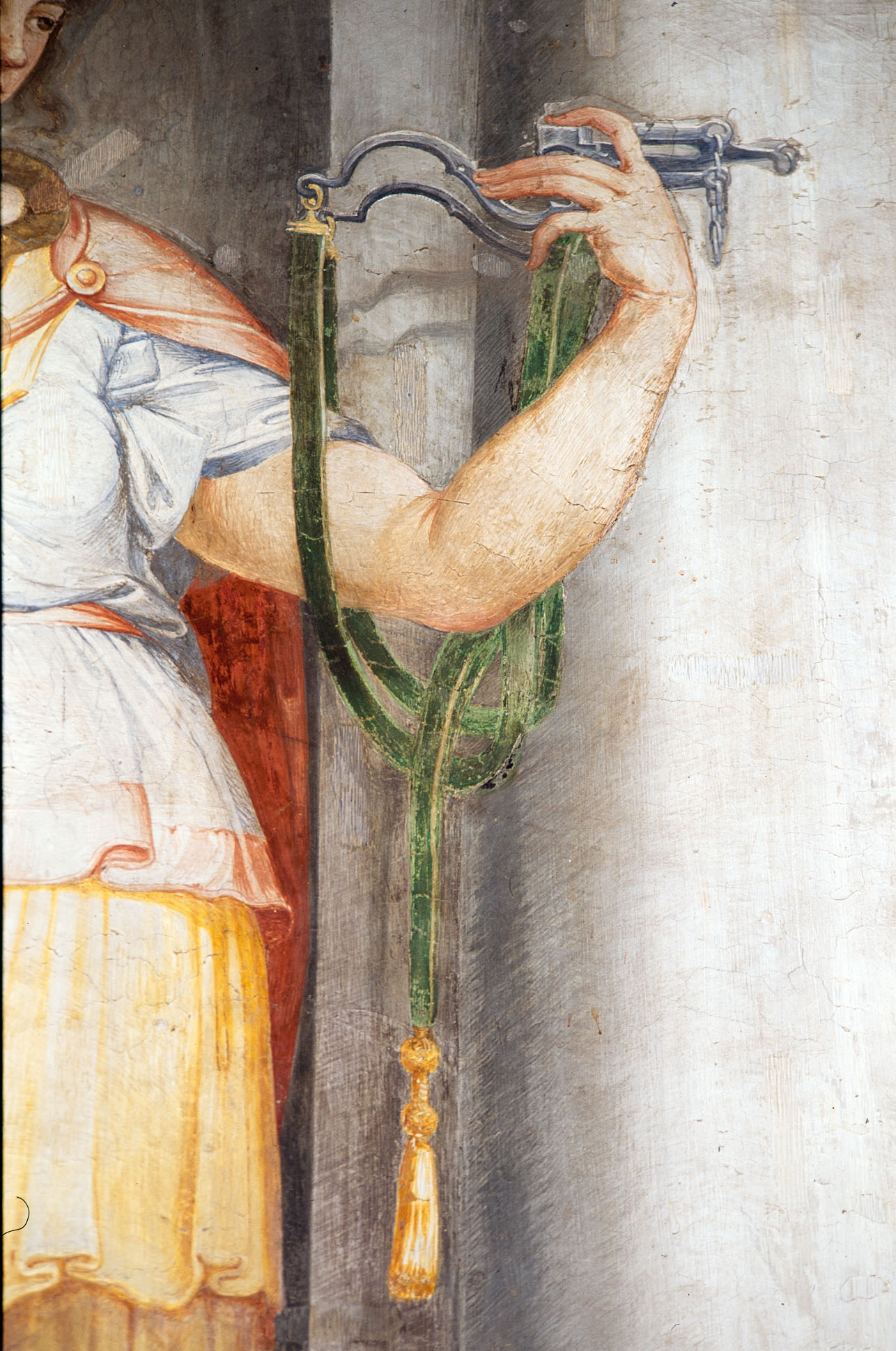 Prudenza (dipinto murale, elemento d'insieme) di Siciolante Girolamo (attribuito), Bonaccorsi Pietro detto Perin del Vaga (sec. XVI) 