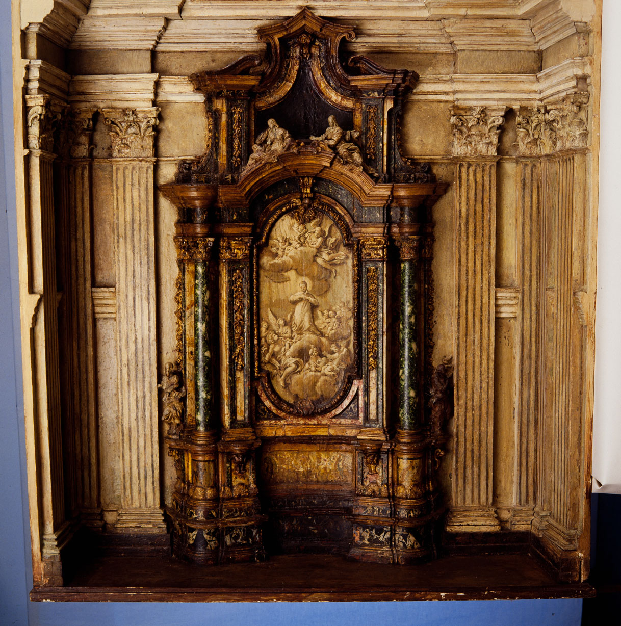 Modello dell'Altare del Beato Luigi Gonzaga nella chisa di Sant'Ignazio (modello architettonico) di Pozzo Andrea (sec. XVII) 