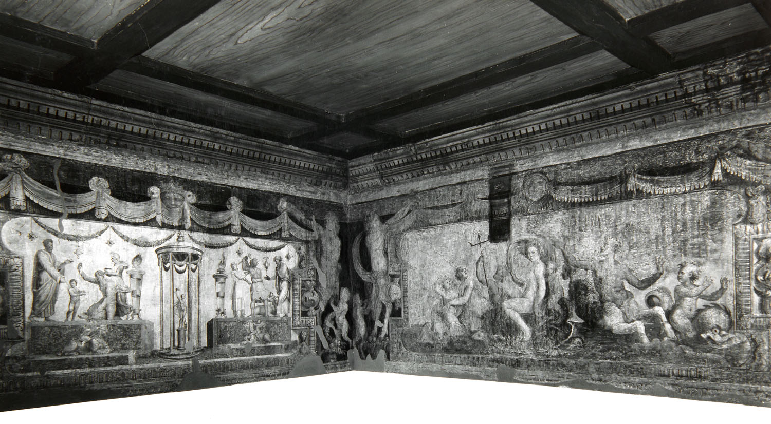 trionfo di Galatea (dipinto murale) di Luzio Romano (e aiuti), Fontana Prospero (sec. XVI)