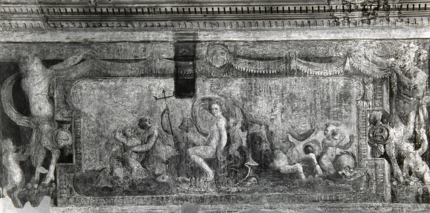 trionfo di Galatea (dipinto murale) di Luzio Romano (e aiuti), Fontana Prospero (sec. XVI)