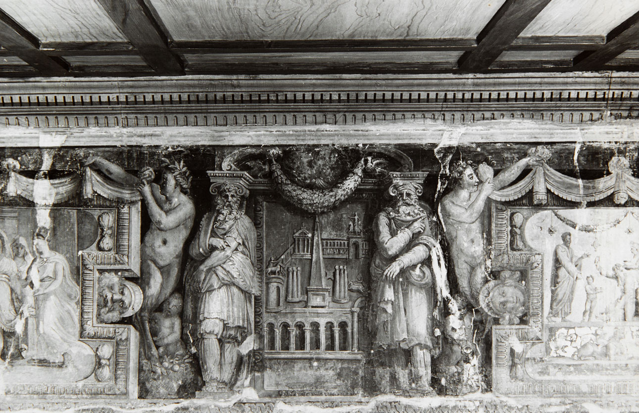 circo di Nerone (dipinto murale) di Luzio Romano (e aiuti), Fontana Prospero (sec. XVI)