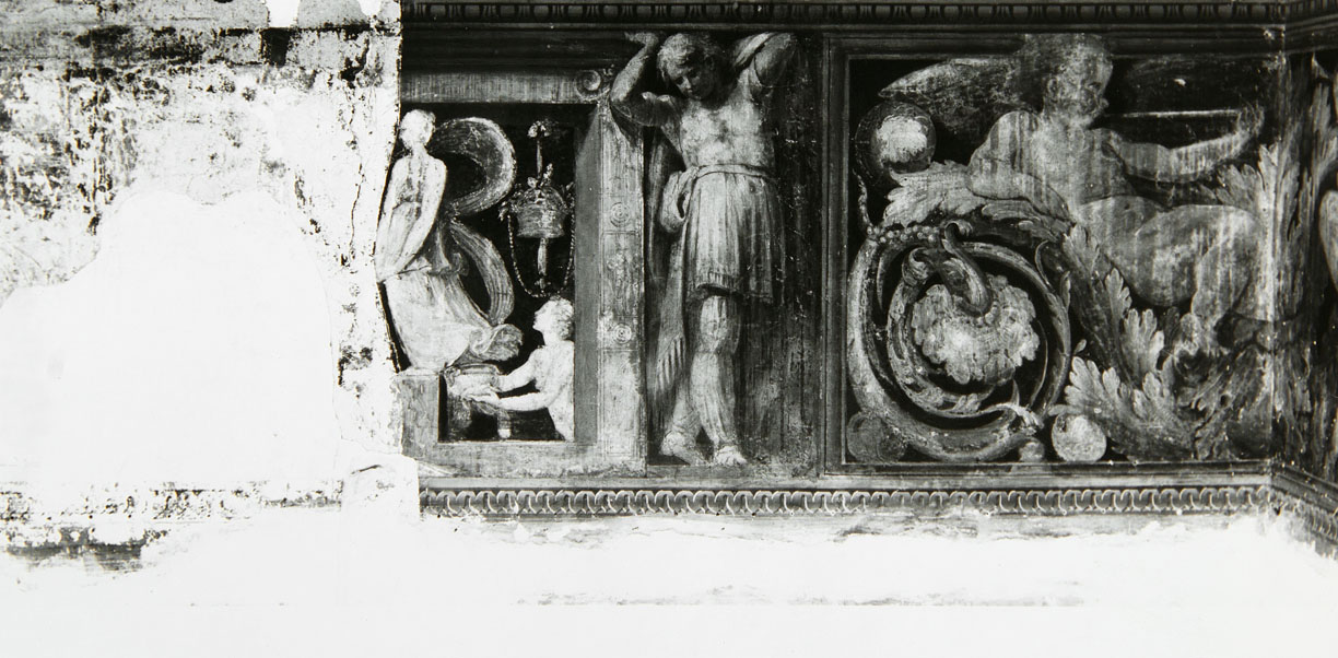 Orfeo e Euridice nell'oltretomba (dipinto murale) di Luzio Romano (e aiuti), Fontana Prospero (sec. XVI)