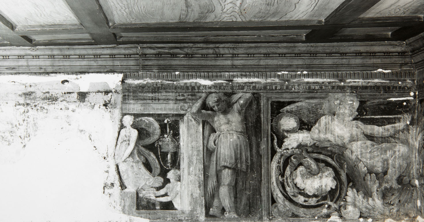 Orfeo e Euridice nell'oltretomba (dipinto murale) di Luzio Romano (e aiuti), Fontana Prospero (sec. XVI)