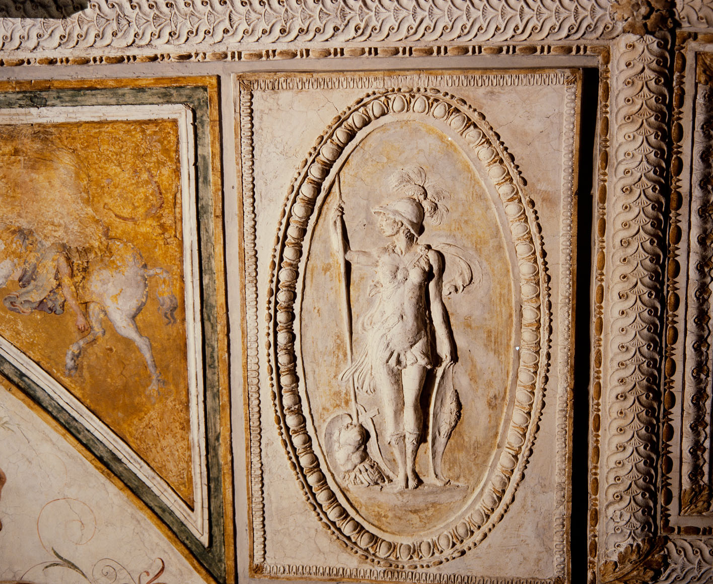 Minerva (rilievo, elemento d'insieme) di Luzio Romano (sec. XVI)