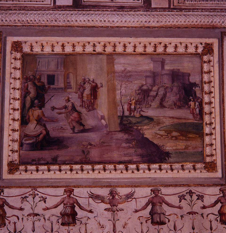 Presa di Veio (dipinto murale, elemento d'insieme) di Luzio Romano (e aiuti) (sec. XVI)