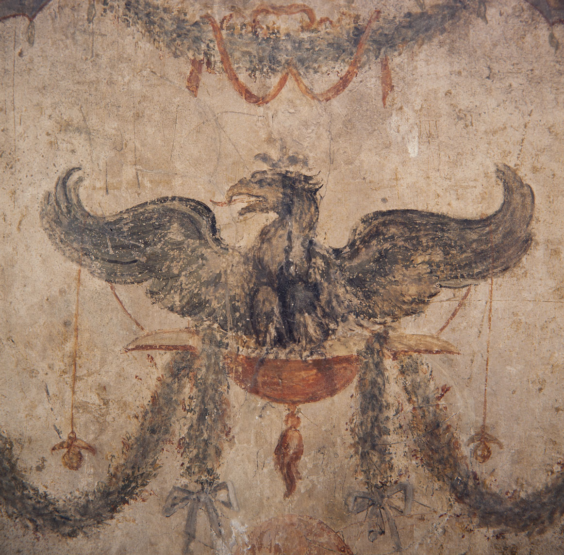 Trono con le vesti di Nike (dipinto murale, serie) di Pippi Giulio detto Giulio Romano, Giovanni da Udine detto Giovanni Ricamatore (sec. XVI)
