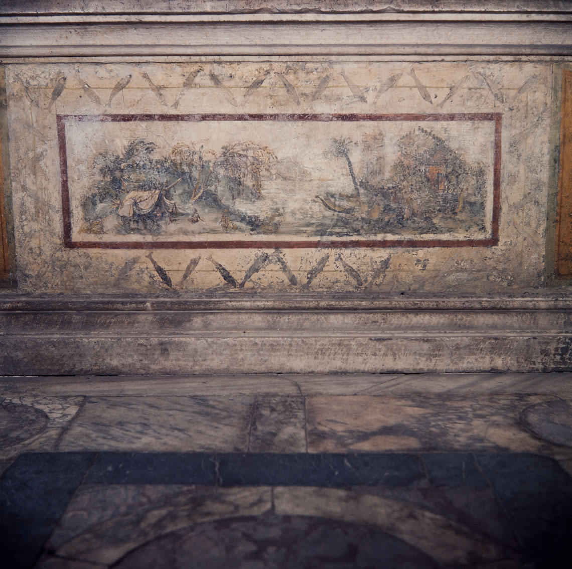 Paesaggi (dipinto murale, serie) di Pippi Giulio detto Giulio Romano, Giovanni da Udine detto Giovanni Ricamatore (sec. XVI)