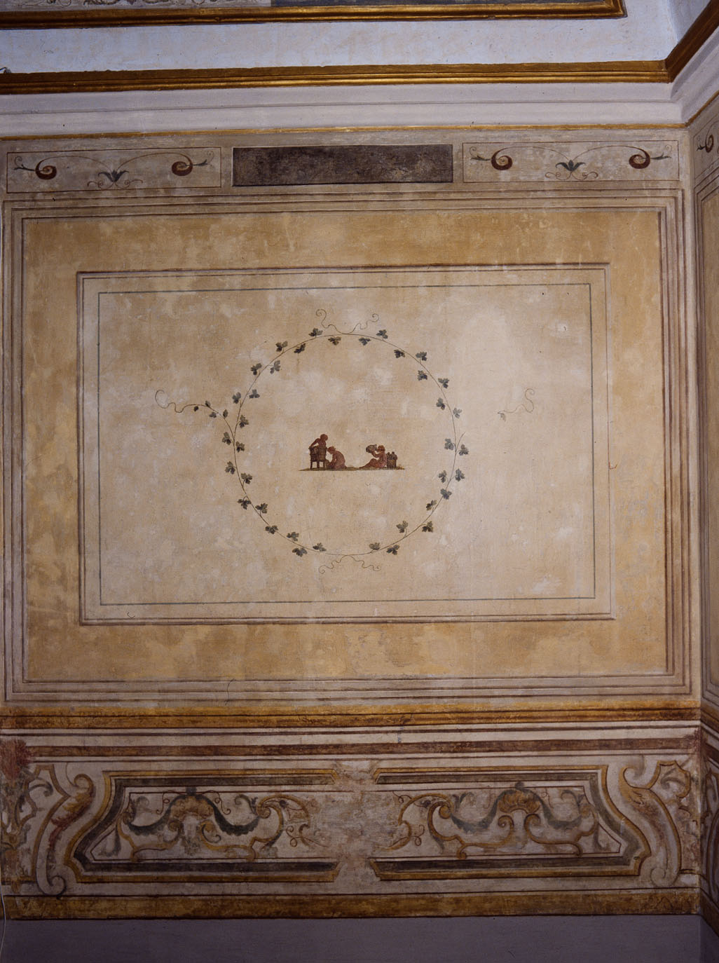 putti (dipinto murale) - ambito romano (sec. XVIII)