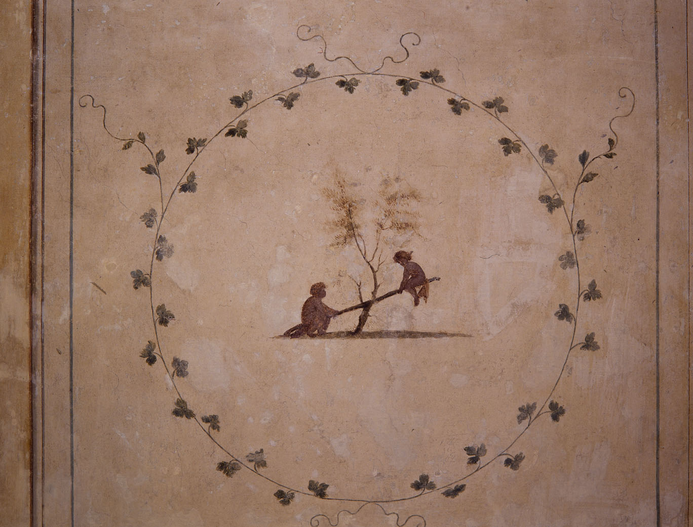putti (dipinto murale) - ambito romano (sec. XVIII)
