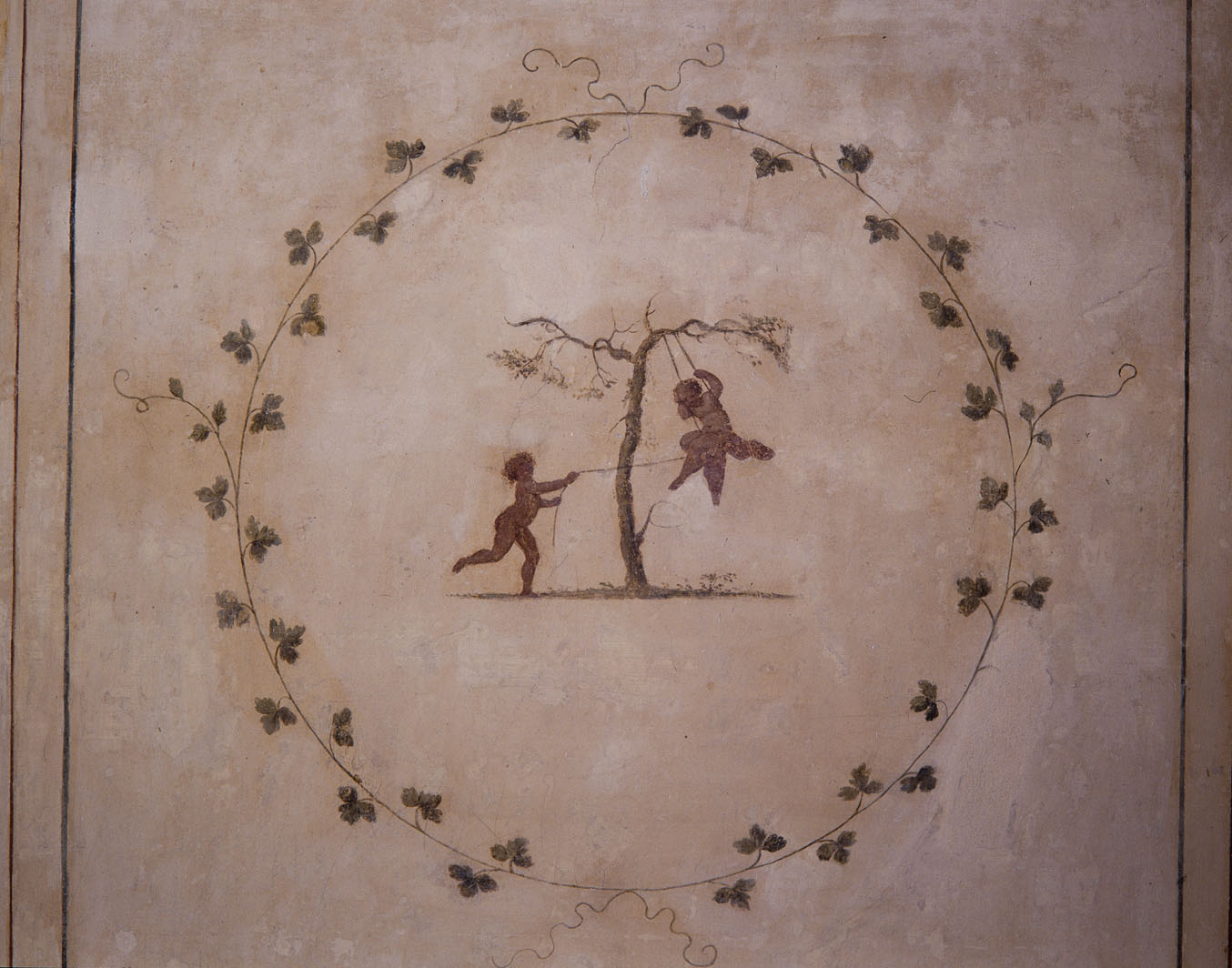 putti (dipinto murale) - ambito romano (sec. XVIII)