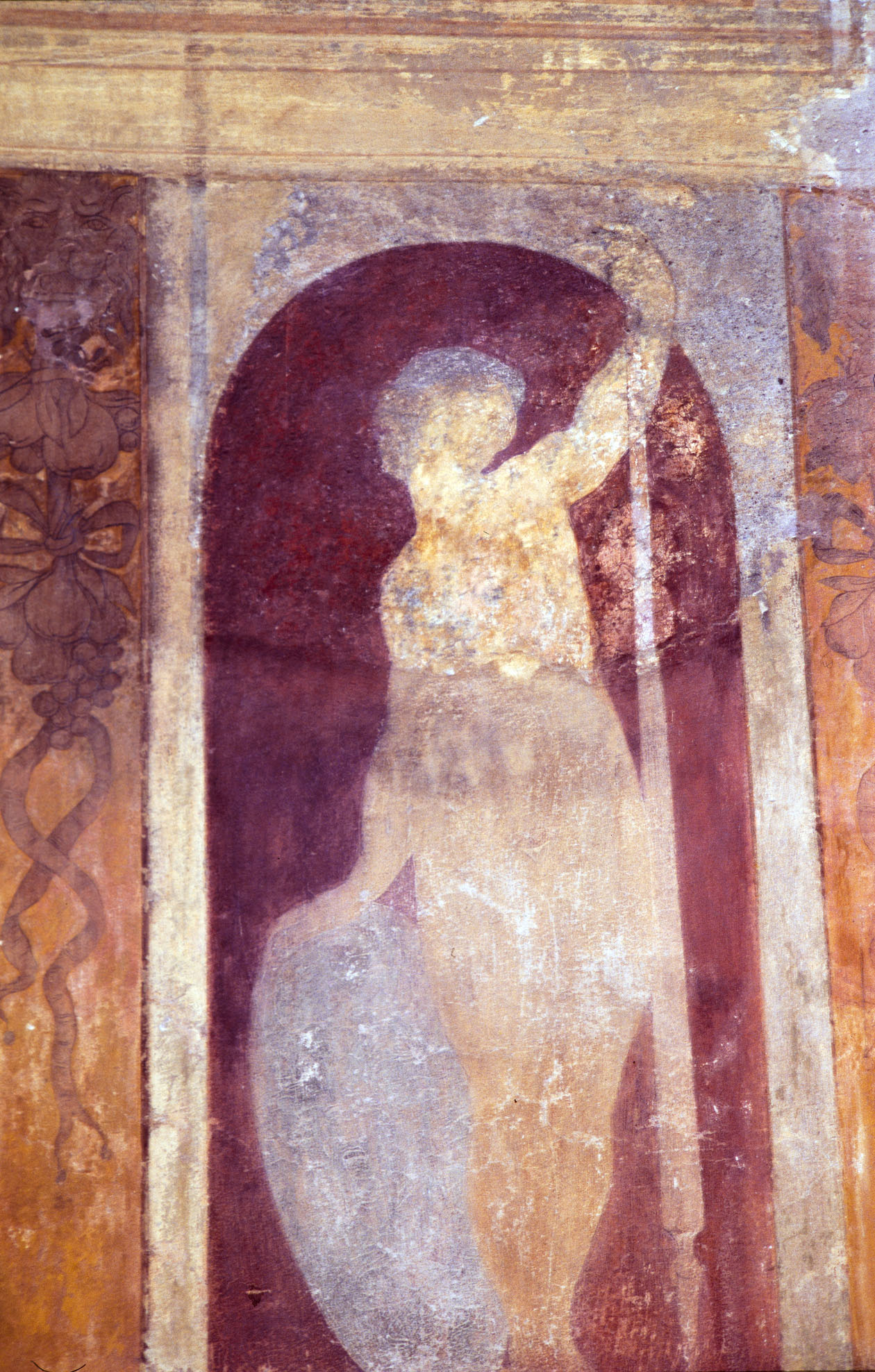 Festoni e putti (dipinto murale) di Rietti Domenico da Figline detto Zaga (sec. XVI)