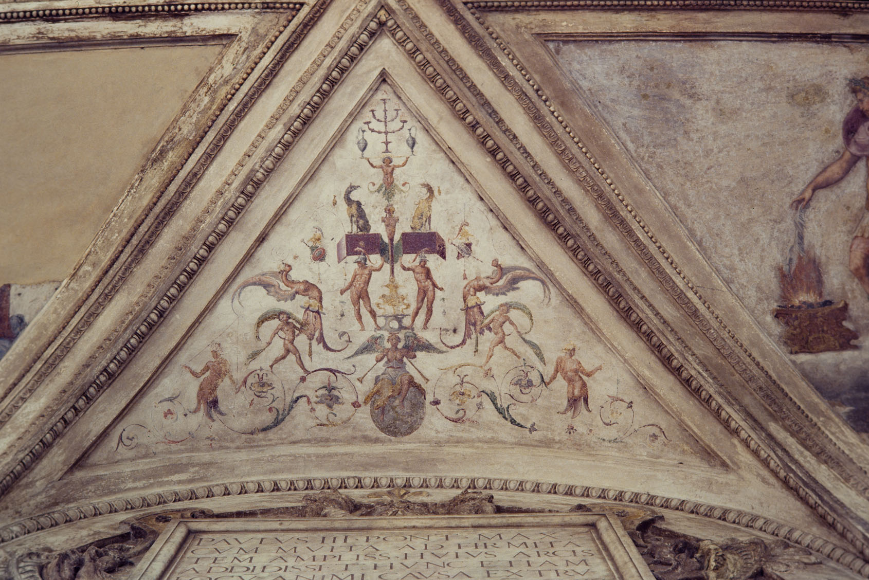 motivi decorativi a grottesche (decorazione plastico-pittorica) di Siciolante Girolamo (sec. XVI)