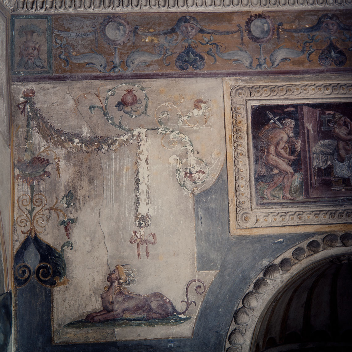 Vulcano, Venere e Marte (decorazione plastico-pittorica, serie) di Pippi Giulio detto Giulio Romano, Giovanni da Udine detto Giovanni Ricamatore (sec. XVI)