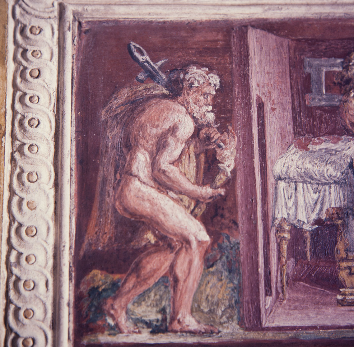 Vulcano, Venere e Marte (decorazione plastico-pittorica, serie) di Pippi Giulio detto Giulio Romano, Giovanni da Udine detto Giovanni Ricamatore (sec. XVI)