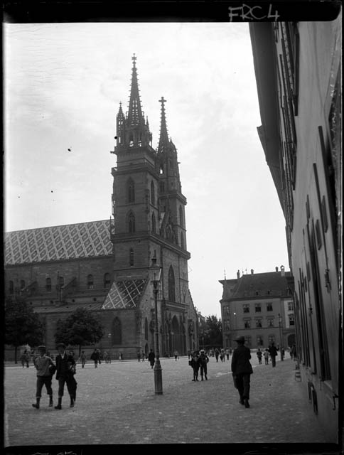 Basilea - Cattedrale (Muenster) (negativo) di Rossi, Giovanni Battista (XX)