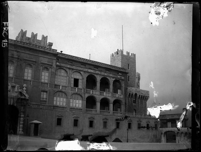 Monaco - palazzo Grimaldi (negativo) di Rossi, Giovanni Battista (XX)