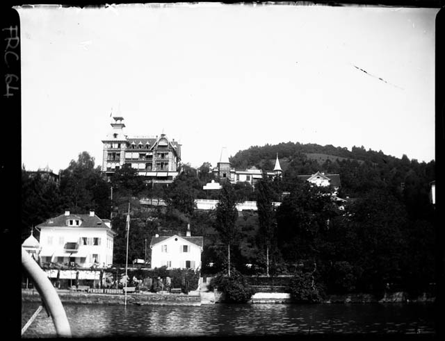 lago di Lucerna - Weggis - veduta (negativo) di Rossi, Giovanni Battista (XX)
