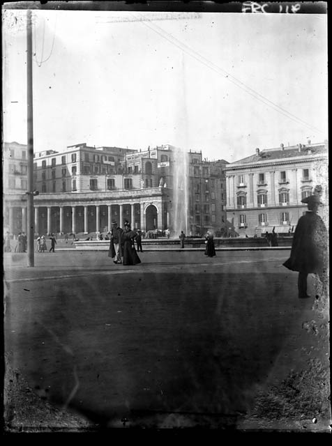 Napoli - Piazza Plebiscito (negativo) di Rossi, Giovanni Battista (XX)