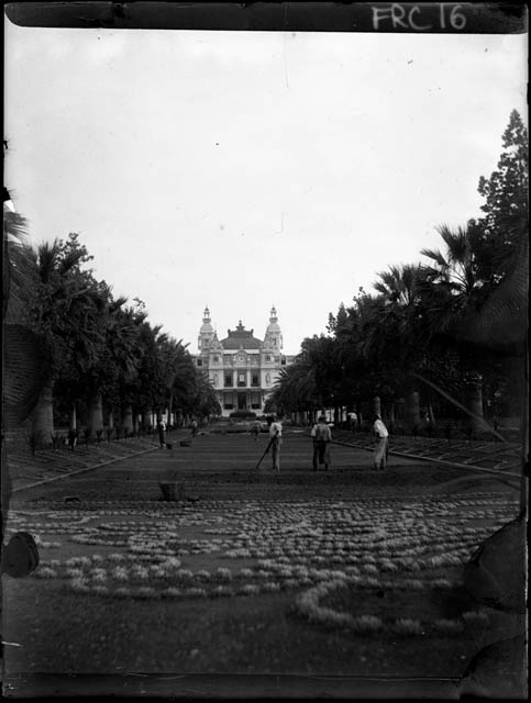 Montecarlo - Casino - giardini (negativo) di Rossi, Giovanni Battista (XX)