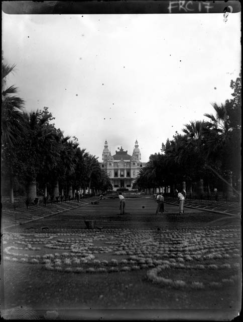 Montecarlo - Casino - giardini (negativo) di Rossi, Giovanni Battista (XX)