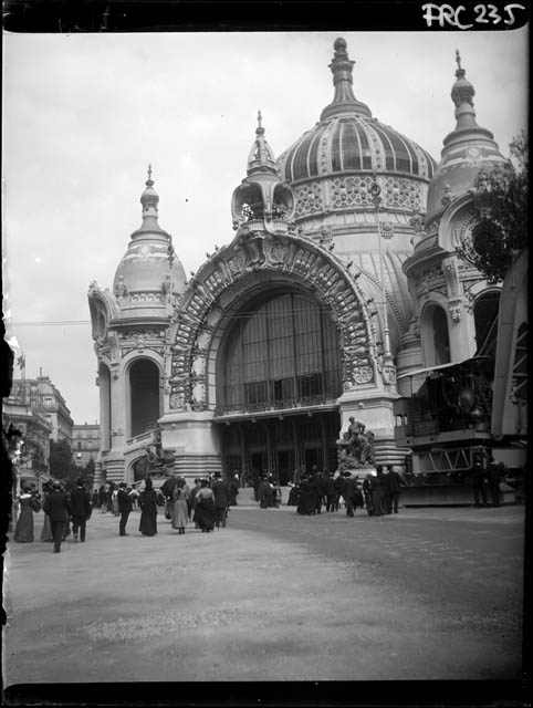 Parigi - Esposizione Universale del 1900 - padiglione della Metallurgia e delle Miniere (negativo) di Rossi, Giovanni Battista (XX)