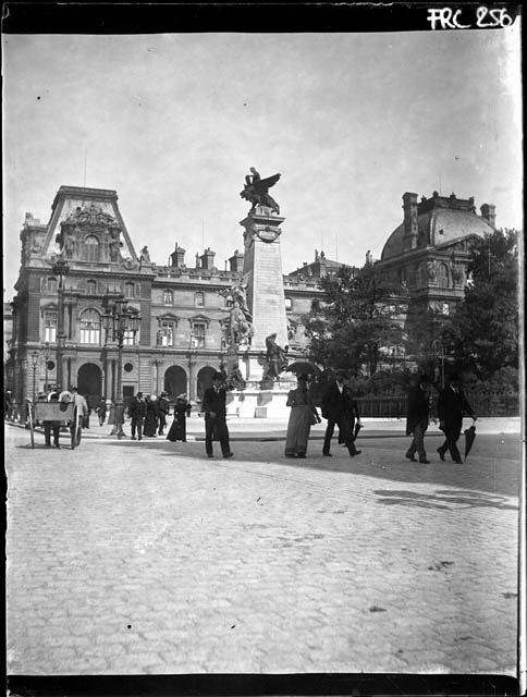 Parigi - Place du Carrousel (negativo) di Rossi, Giovanni Battista (XX)