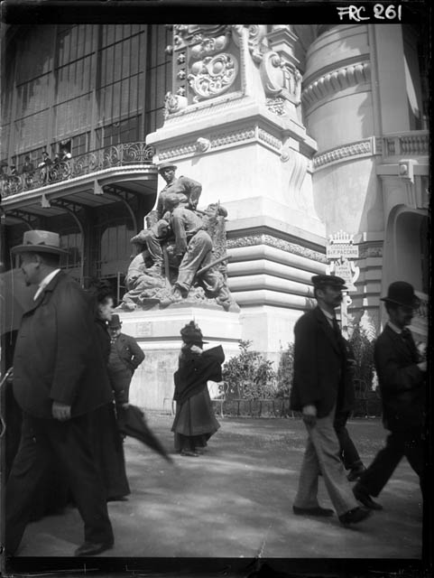 Parigi - Esposizione Universale del 1900 - Palais des Mines et de la Metallurgie - particolare (negativo) di Rossi, Giovanni Battista (XX)