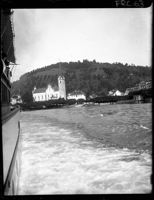 lago di Lucerna - chiesa (negativo) di Rossi, Giovanni Battista (XX)