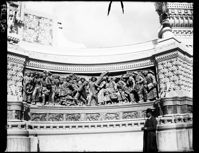 Parigi - rilievo - particolare (negativo) di Rossi, Giovanni Battista (XX)