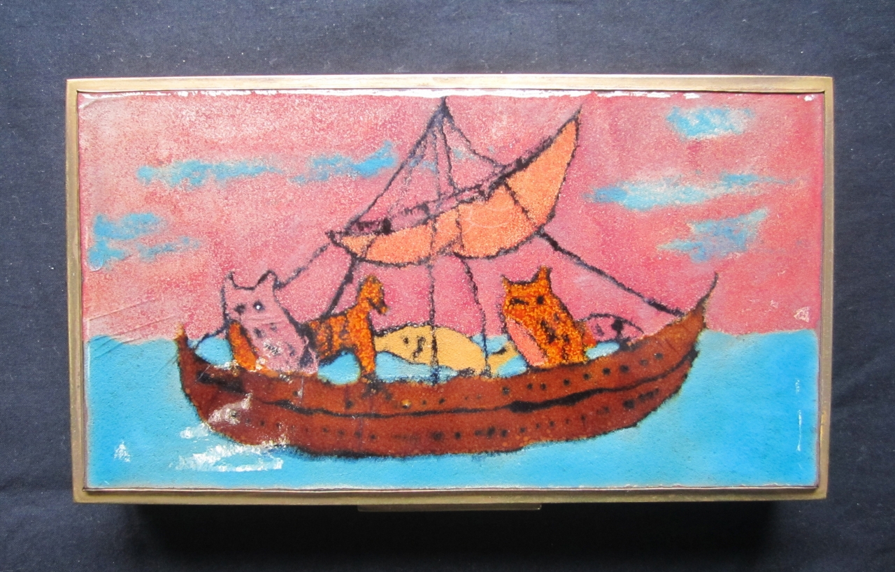 arca di Noè (scatola, opera isolata) di Cilio Giovanni (terzo quarto sec. XX)