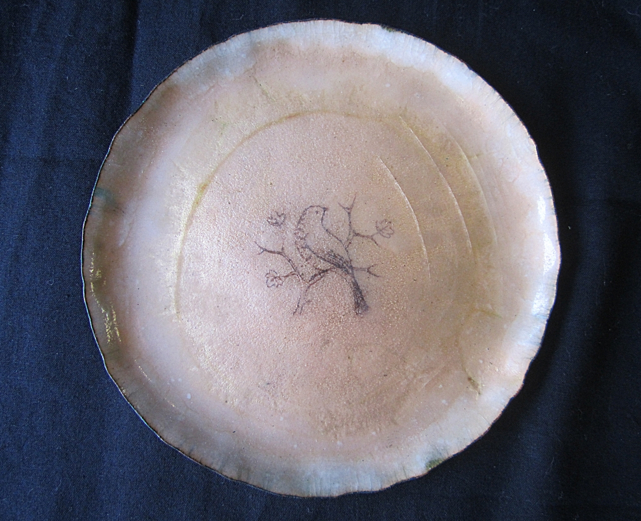 animali (piattino, opera isolata) di Perini (metà sec. XX)